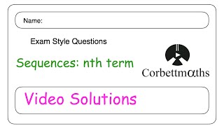 The nth Term Answers - Corbettmaths