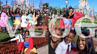 VLOGMAS DAY 1 | WE DRESSED UP AS DISNEY PRINCESSES \u0026 WENT TO DISNEY WORLD !