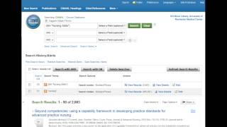 CINAHL Controlled Vocabulary