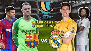 barcelona vs real madrid en vivo hoy 2022 semifinal súper copa de españa