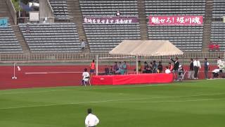 20141012京都府高校ジュニア陸上　男子走り高跳び決勝　鳥羽高校