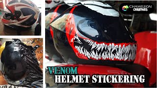 Mt helmet stickering / venom wrap / #wrap #stickering #helmetwrap #modifications