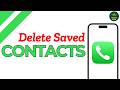 How To Delete Contacts On iPhone ?