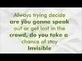 Big Time Rush - Invisible [Brand New Song!] *Lyrics On Screen [HD]