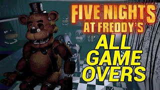 Evolution of FNAF game overs