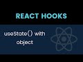 React useState hooks | useState with object in react