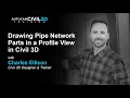 Drawing Pipe Network Parts in a Profile View in Civil 3D