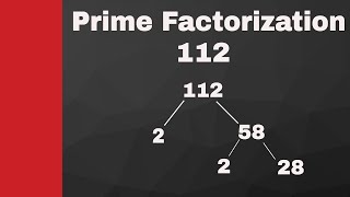 Prime factorization of 112 and 84