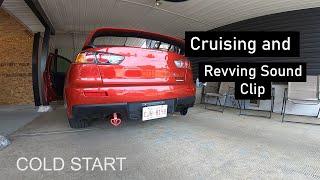 Evo X HKS Single Exit Cat back Exhaust (Sound Clips)