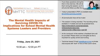 The Mental Health Impacts of Surviving COVID-19: Implications for School Mental Health