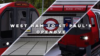 Openbve London Underground West Ham To St Paul's