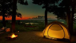 ASMR 평화로운 캠핑⛺ 모닥불과 풀벌레 소리 | Relaxing Camping Sounds : Campfire ASMR