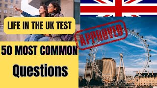 🇬🇧50 MOST COMMON QUESTIONs LIFE IN UK TEST 2025