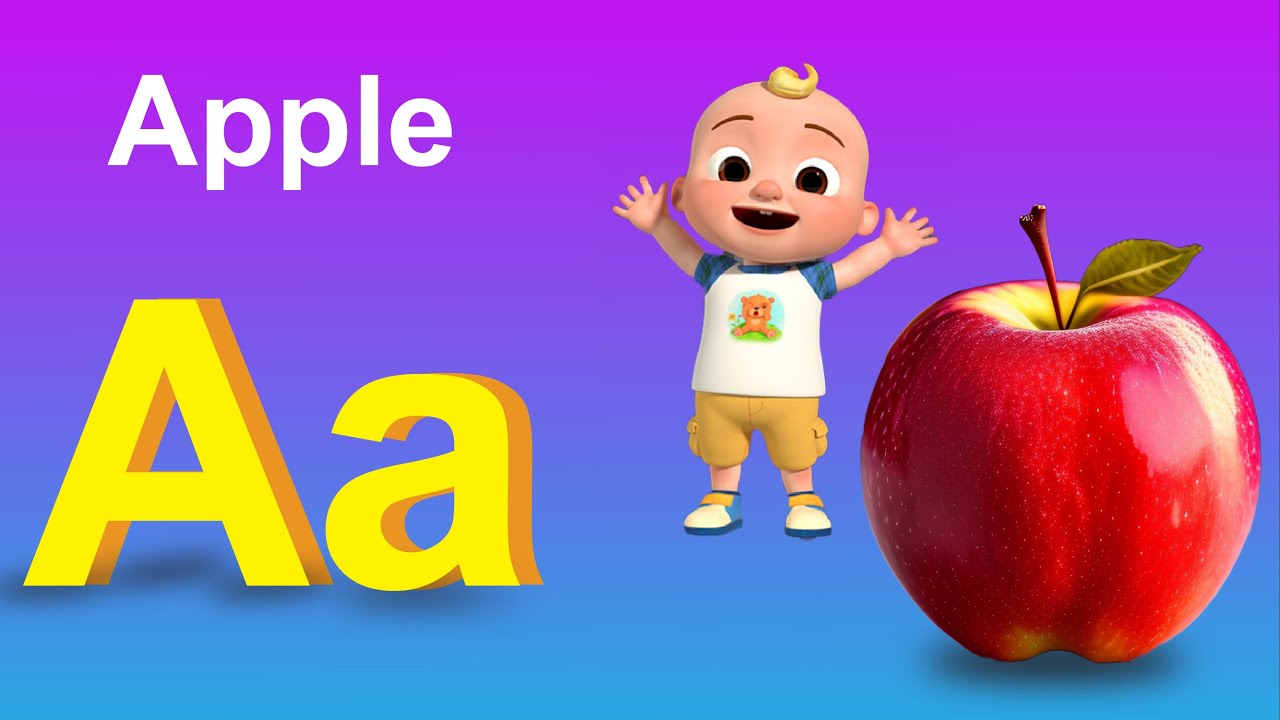 Phonics Song With TWO Words - A For Apple B For Ball - ABC Alphabet ...