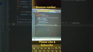 Reverse a number using for loop #coding #java #javadevelopment #shorts #viral