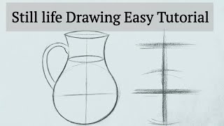 Still Life Drawing for beginners How to draw Still Life drawing easy Basics Tutorial with pencil