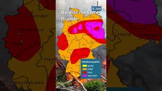 🔥Achtung, Waldbrandgefahr! Keine Entspannung in Sicht... #waldbrand #warnung #wetteronline #shorts