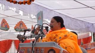 Vasundhara Raje addresses rally at Nadoti