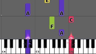 Swan Lake -  Piano Tutorial with Color-Coded Notes🎹💖