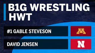 HWT: #1 Gable Steveson (Minnesota) vs. David Jensen (Nebraska) | Big Ten Wrestling