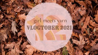 Vlogtober #12 // Girl Meets Yarn // getting my projects organized