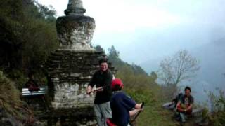 Swordplay on the way to Ugyen phug