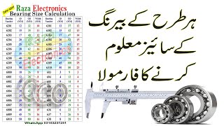 How To Calculate Bearing Size / Bearing Size Calculation Formula Details In Urdu Hindi