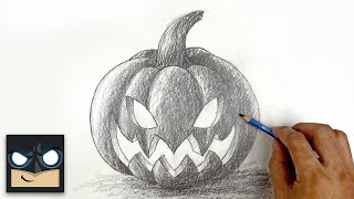 How To Draw Halloween Pumpkin | Sketch Saturday
