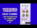 vertus combo 28 december vertus daily combo dropee today combo 28 december vertus combo cards