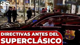 ENCUENTRO de las DIRECTIVAS de REAL MADRID y BARCELONA en la previa del CLÁSICO