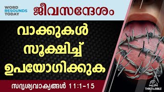 #TTB ജീവസന്ദേശം - സദൃശ്യവാക്യങ്ങൾ 11:1-15 (0695) Proverbs Malayalam Bible Study