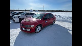 Rovaniemi 2024 - Mitsubishi Lancer Evo 9 RS with spikes