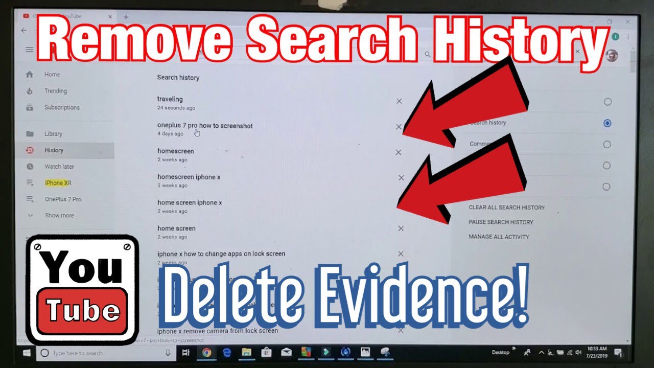2019 How To Delete Remove Youtube Search History Keywords Hide 2019 How To Delete Remove Youtube Search History Keywords Hide