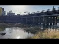 〓 4k 〓 2023.04.07. kyoto kamo river. 京都 鴨川 三条大橋 三条京阪駅 改修工事