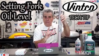 Setting Fork Oil Level- Vintco Tip for Vintage Dirt Bikes