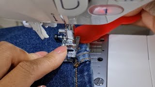 Sewing tips and tricks for beginners #20 | How to cut your Jeans and kepp the Original Hem
