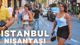 Istanbul 2022 Nişantaşı 30 August Walking Tour | 4K UHD 60FPS | EVENING WALKING TOUR