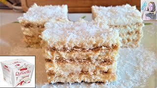 Raffaello dessert without baking, delicious creamy coconut taste