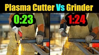 YESWelder CUT-65DS Plasma Cutter Vs Angle Grinder Cutting Test | Tool Testing