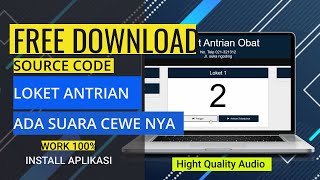 Amazing‼️ ada suara cewe nya.. Aplikasi Antrian Loket Web - Free Download Source Code!