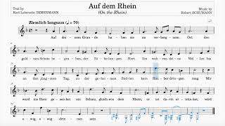 Auf Dem Rhein (Schumann) | Trinity Grade 4 | Group C | 70 bpm | Sing-Along