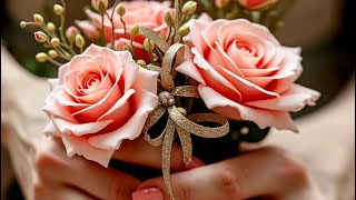 DIY_Satin Ribbon Flowers; How to make a dream rose /You will be shocked by this method of making