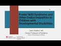 Prader Willi Syndrome and Other Endocrinopathies in Children with Developmental Disabilities