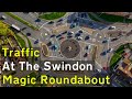 56 MINUTES of Traffic at the Swindon MAGIC ROUNDABOUT