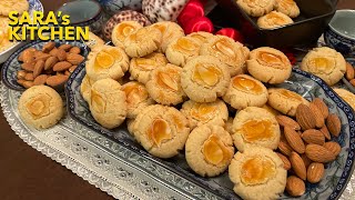 Almond Cookies Chinese Style | Biskut Almond Cina |