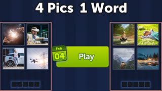 4 Pics 1 Word Daily Puzzle February 4, 2025  Virtual Reality + Levels 8551-8555