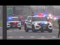 donald trump indicted former president s motorcade arrives to newark nj