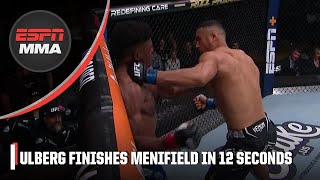 Carlos Ulberg knocks out Alonzo Menifield in 12 SECONDS | ESPN MMA