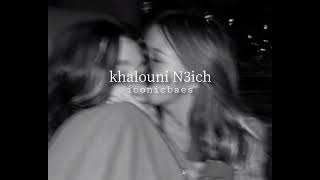 khalouni N3ich (slowed+reverb)