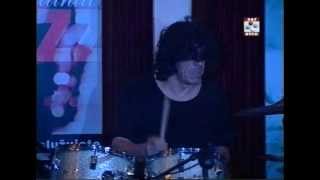 Drummer Dragoljub Djuricic performance on TV